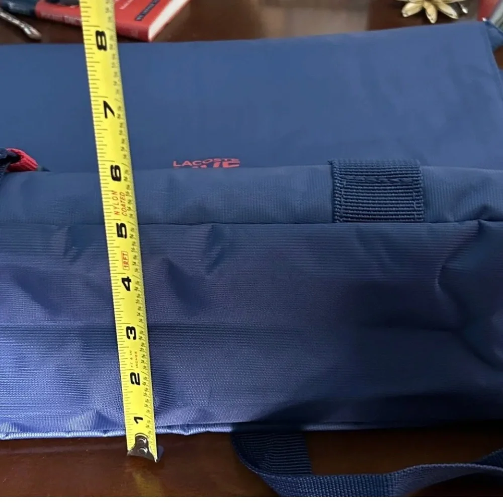 Official Lacoste Live Laptop Messenger Travel Bag Shoulder Cross Body EUC